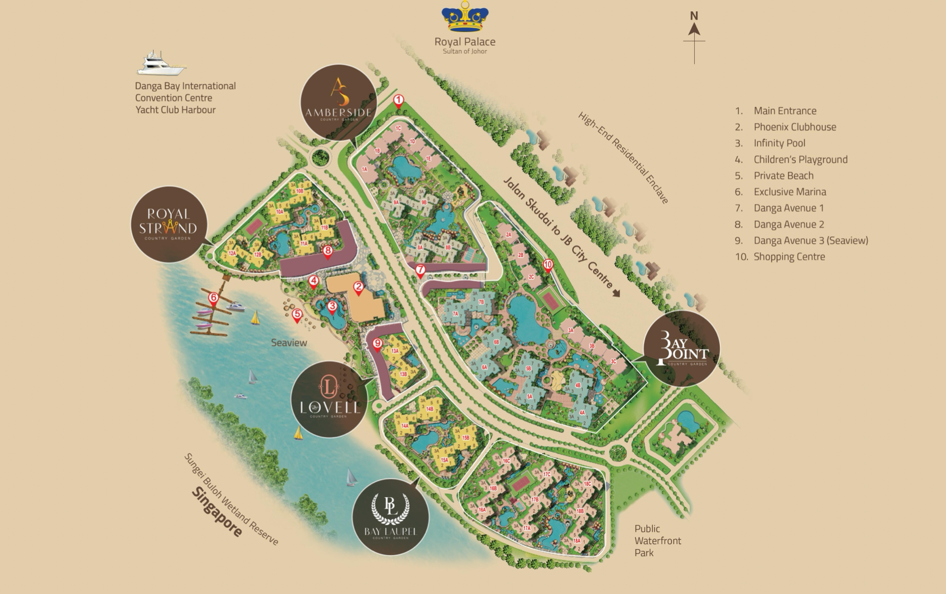 Country Garden Danga Bay Country Garden Danga Bay waterfront master plan