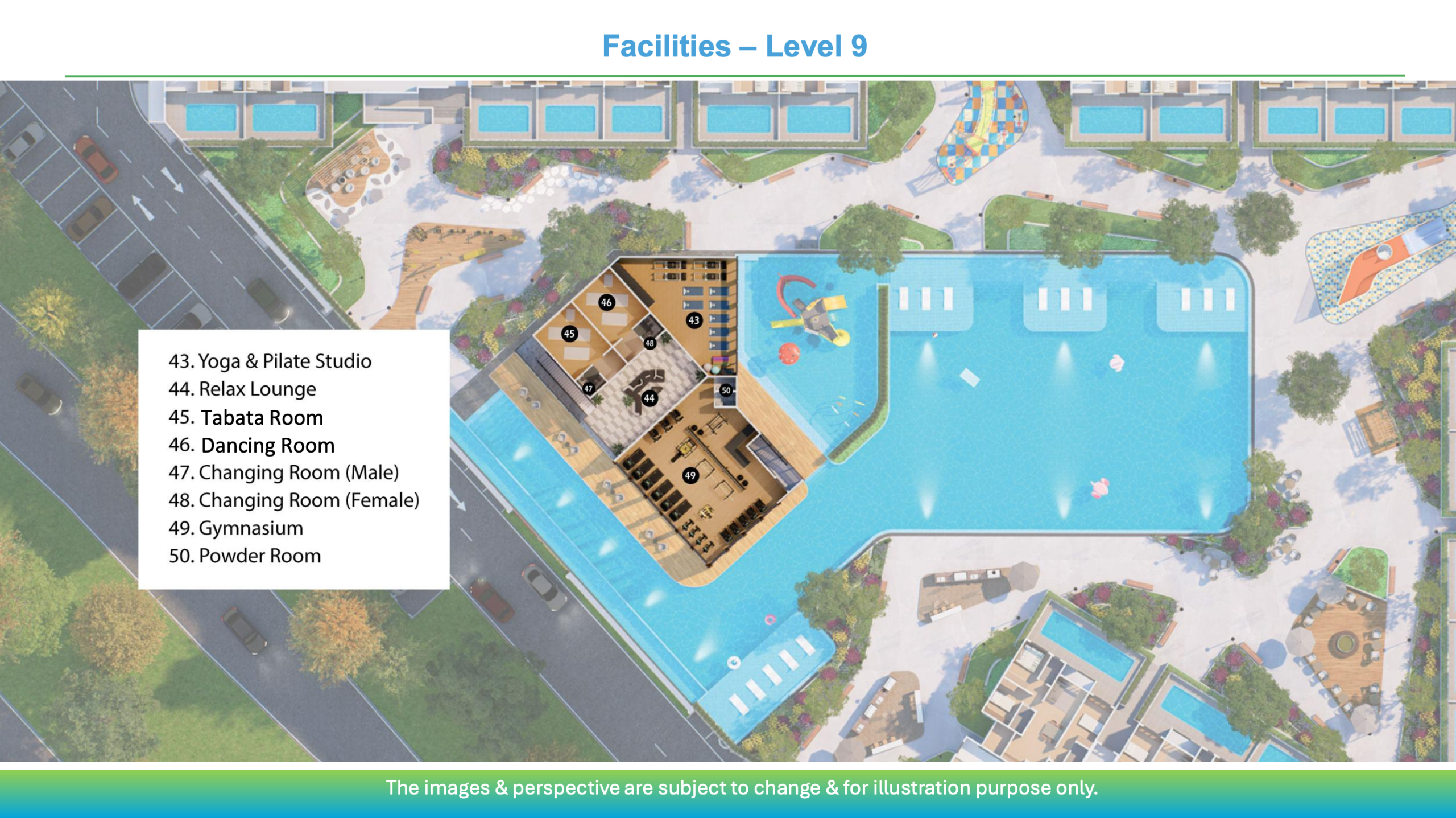 Riverhaus Level 9 complete facilities master plan